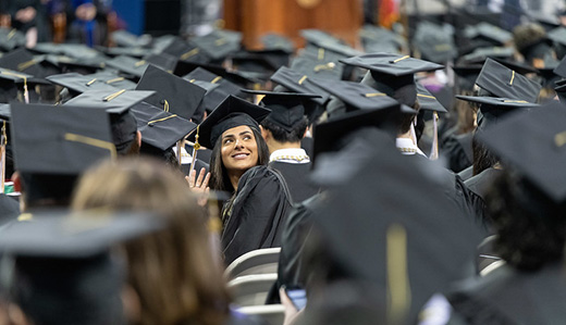 Image of students at graduation.